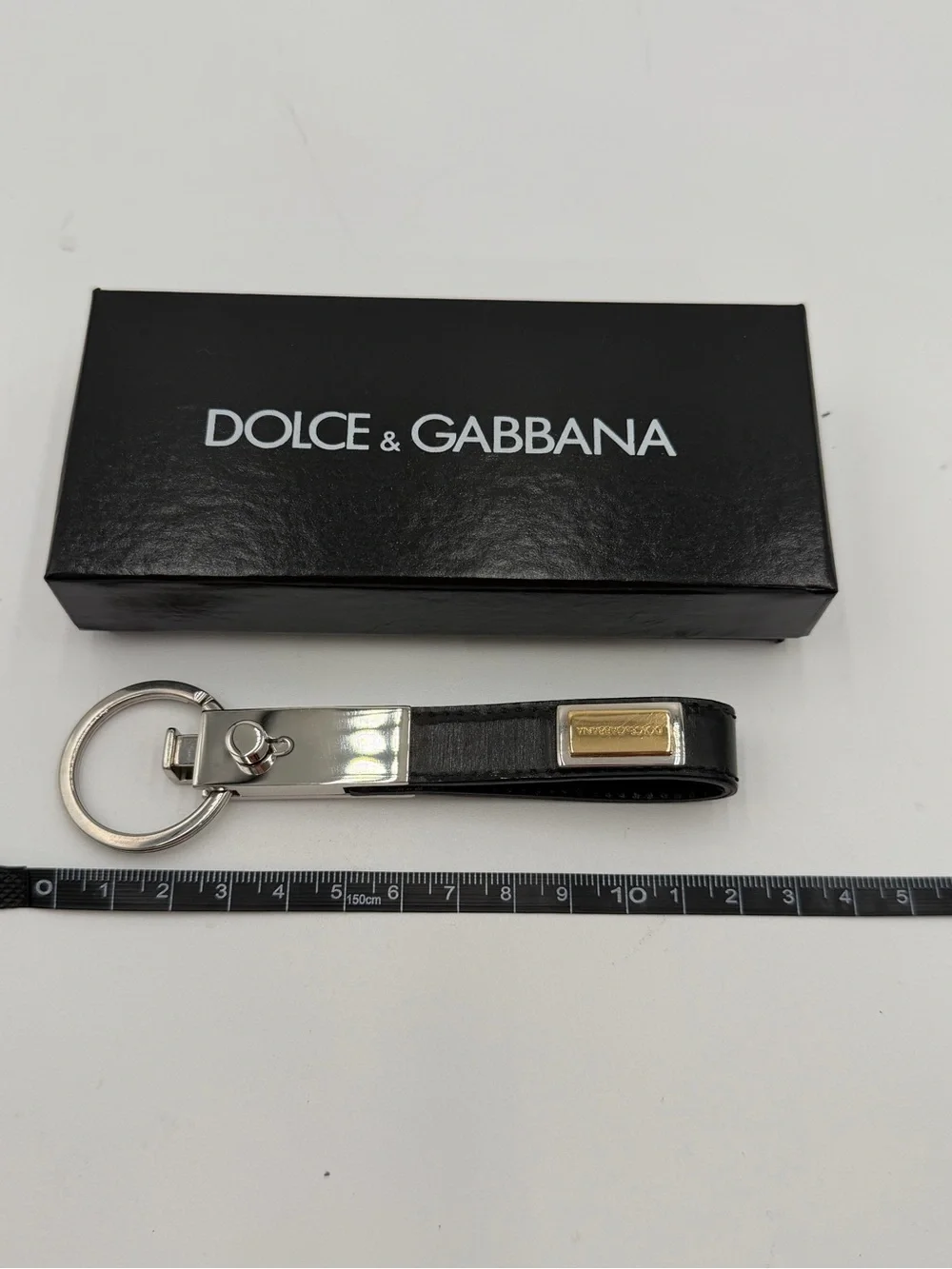 Dolce & Gabbana BP1370 Black Leather Valet Keychain Box Set